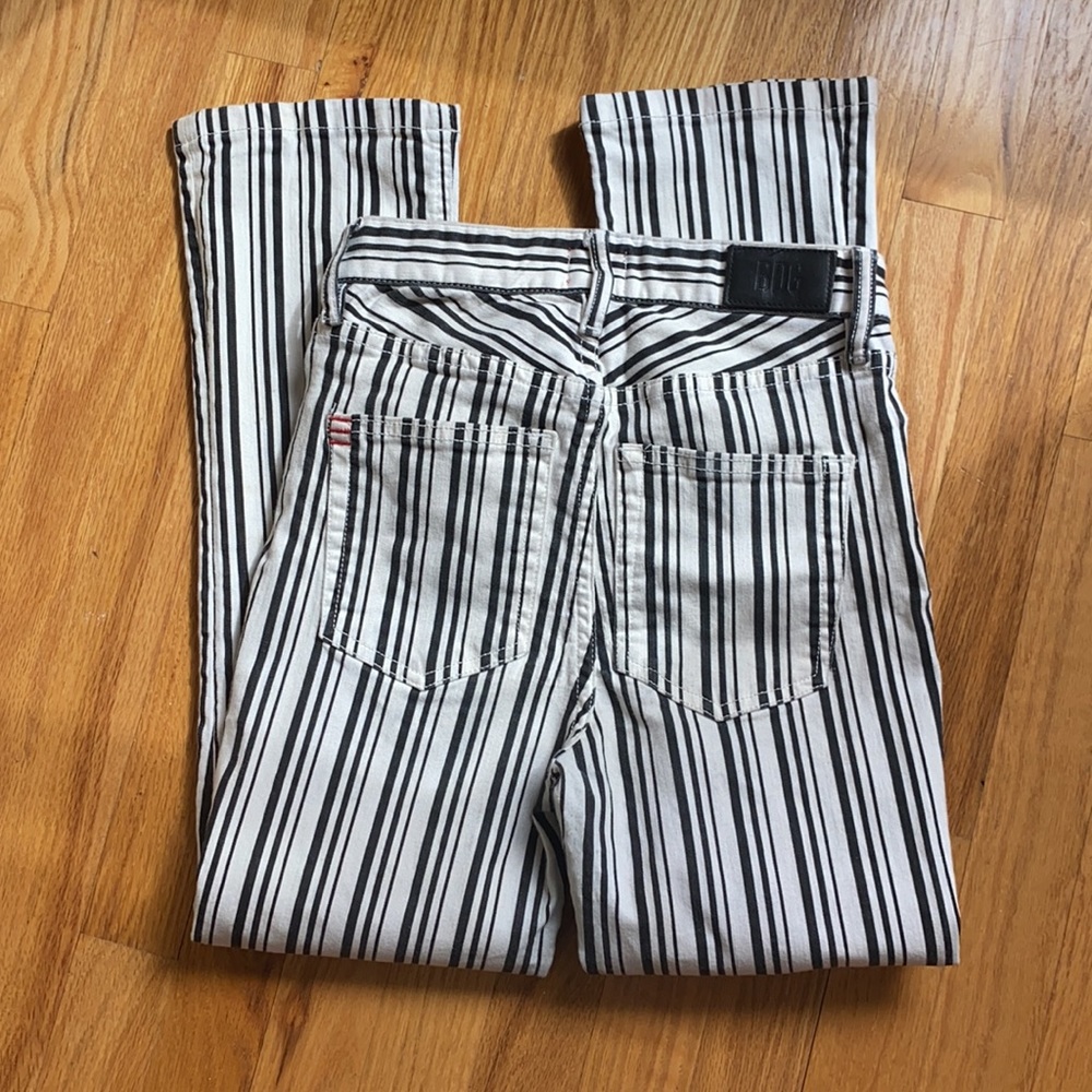 BDG Urban Outfitters Black & White Striped Lightweight Jeans - Picture 5 of 8